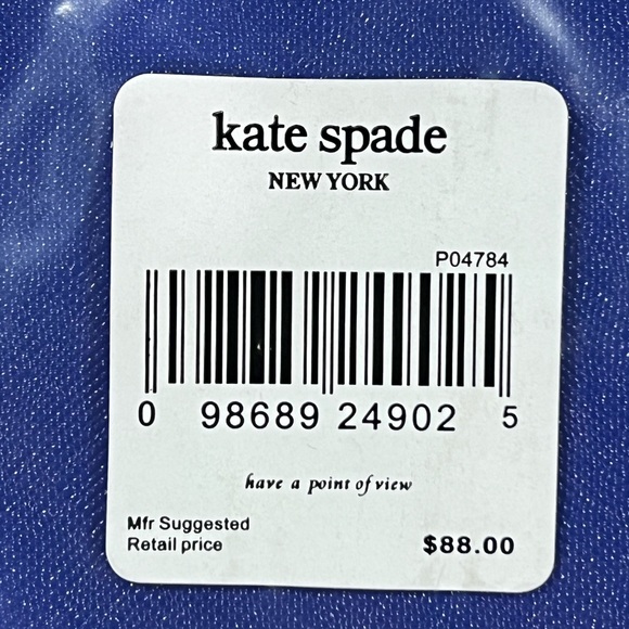 Kate Spade NY Brilliant Blue Crossgrain Leather Wristlet ♠️💙 NWT - Picture 7 of 7